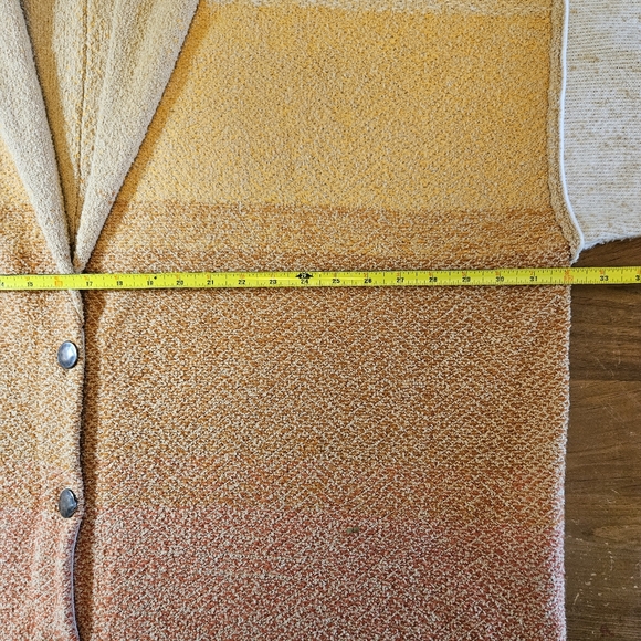 Free People Oversized Sunset Park Cardigan Sweater Low Sun Combo Size Large - Picture 8 of 10